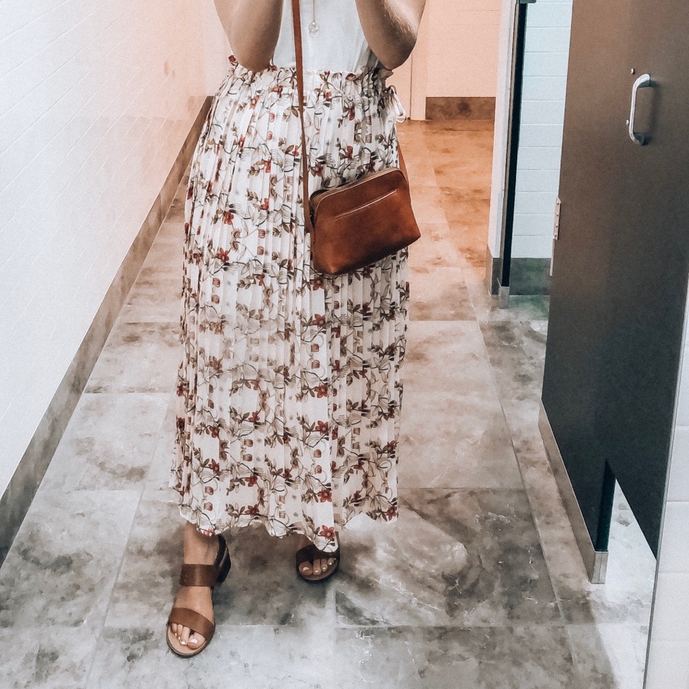 Endless Rose Heart Vine Floral Maxi Skirt